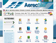 Tablet Screenshot of aereomarexpress.com